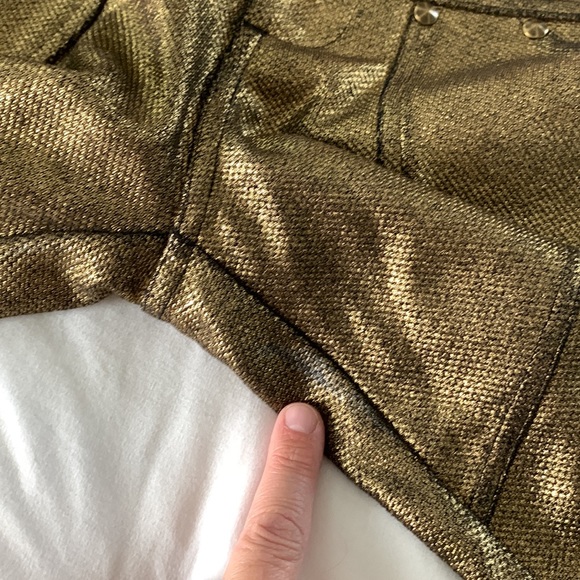 Free People Gold Skinny Moto Pant - Picture 15 of 16